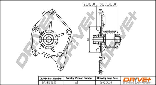 Dr!ve+ DP2310.10.101 - Водяной насос www.autospares.lv