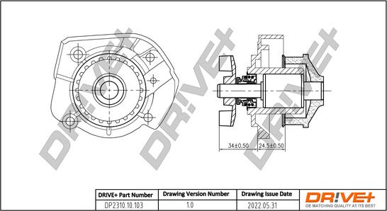 Dr!ve+ DP2310.10.103 - Ūdenssūknis www.autospares.lv