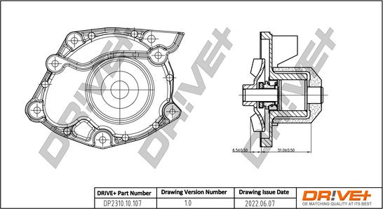 Dr!ve+ DP2310.10.107 - Ūdenssūknis www.autospares.lv