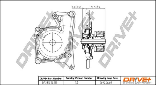 Dr!ve+ DP2310.10.119 - Ūdenssūknis www.autospares.lv