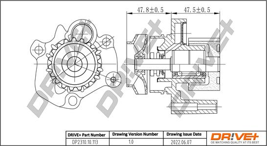 Dr!ve+ DP2310.10.113 - Ūdenssūknis autospares.lv