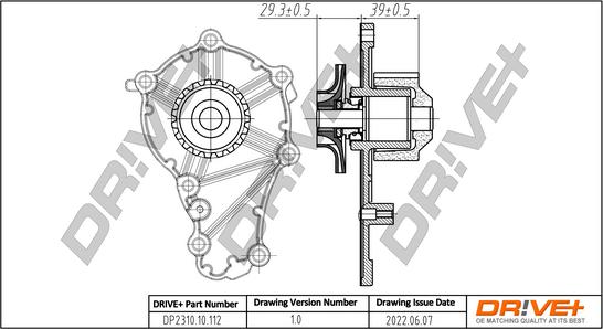 Dr!ve+ DP2310.10.112 - Ūdenssūknis www.autospares.lv