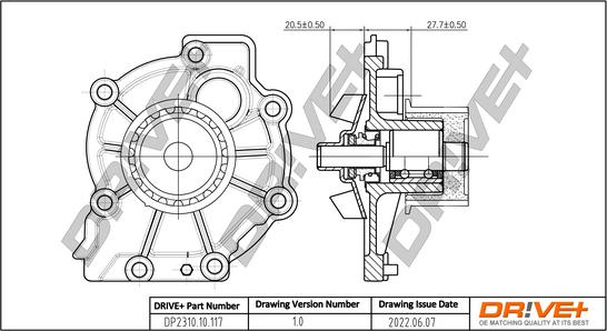 Dr!ve+ DP2310.10.117 - Ūdenssūknis www.autospares.lv