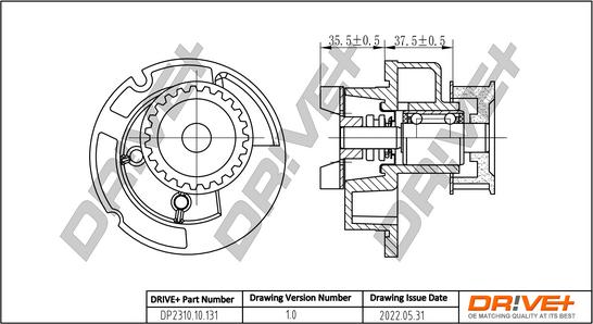 Dr!ve+ DP2310.10.131 - Water Pump www.autospares.lv