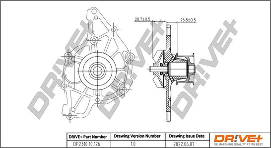 Dr!ve+ DP2310.10.126 - Ūdenssūknis www.autospares.lv