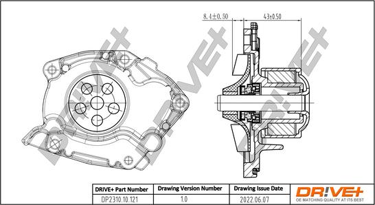 Dr!ve+ DP2310.10.121 - Ūdenssūknis www.autospares.lv