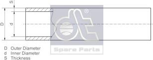 DT Spare Parts 9.86012 - Cauruļvads www.autospares.lv