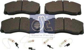 DT Spare Parts 4.90931 - Brake Pad Set, disc brake www.autospares.lv