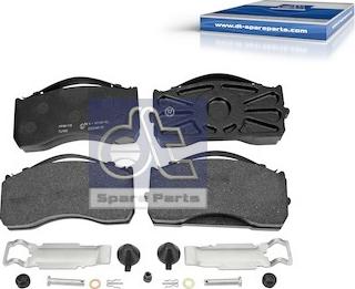 DT Spare Parts 4.90933 - Brake Pad Set, disc brake www.autospares.lv