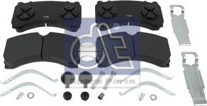 DT Spare Parts 4.90937 - Brake Pad Set, disc brake www.autospares.lv