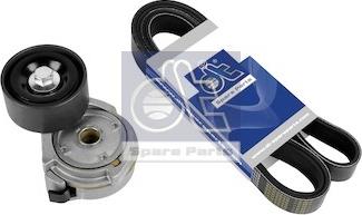 DT Spare Parts 4.65494 - Ķīļrievu siksnu komplekts autospares.lv