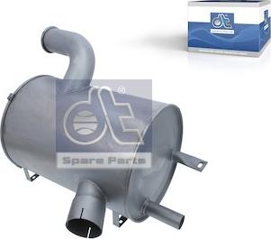 DT Spare Parts 4.71845 - Vidējais / Gala izpl. gāzu trokšņa slāpētājs www.autospares.lv