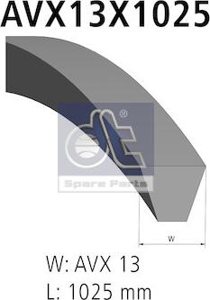 DT Spare Parts 5.41402 - V-Belt www.autospares.lv