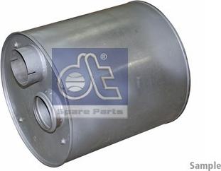 DT Spare Parts 5.11055 - Vidējais / Gala izpl. gāzu trokšņa slāpētājs www.autospares.lv