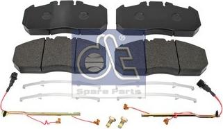 DT Spare Parts 6.95101 - Bremžu uzliku kompl., Disku bremzes www.autospares.lv