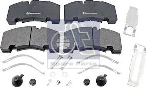 DT Spare Parts 10.14002 - Bremžu uzliku kompl., Disku bremzes www.autospares.lv