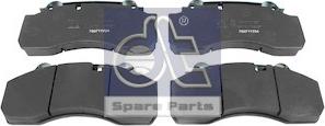 DT Spare Parts 10.34125 - Bremžu uzliku kompl., Disku bremzes autospares.lv