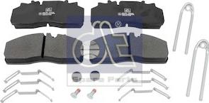 DT Spare Parts 10.34127 - Bremžu uzliku kompl., Disku bremzes www.autospares.lv