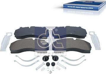 DT Spare Parts 1.35033 - Brake Pad Set, disc brake www.autospares.lv