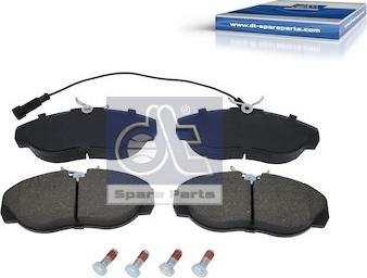 DT Spare Parts 12.93109 - Brake Pad Set, disc brake www.autospares.lv