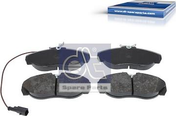 DT Spare Parts 12.93107 - Brake Pad Set, disc brake www.autospares.lv