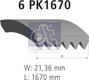 DT Spare Parts 12.15413 - Поликлиновой ремень www.autospares.lv