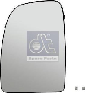 DT Spare Parts 12.83403 - Spoguļstikls, Ārējais atpakaļskata spogulis www.autospares.lv