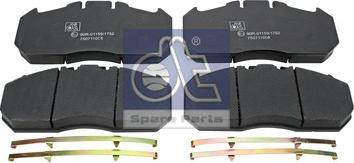 DT Spare Parts 3.96400 - Brake Pad Set, disc brake www.autospares.lv