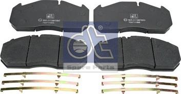 DT Spare Parts 3.96401 - Brake Pad Set, disc brake www.autospares.lv