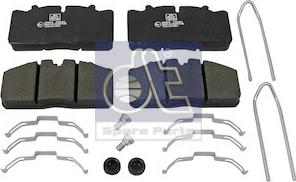 DT Spare Parts 3.96402 - Brake Pad Set, disc brake www.autospares.lv