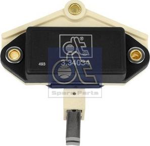 DT Spare Parts 3.34034 - Ģeneratora sprieguma regulators autospares.lv