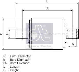 DT Spare Parts 2.96030 - Remkomplekts, Vadīkla www.autospares.lv