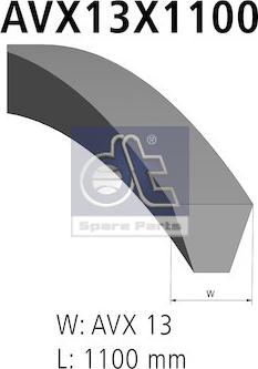 DT Spare Parts 2.15353 - V-Belt www.autospares.lv