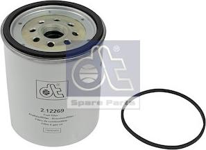 DT Spare Parts 2.12269 - Degvielas filtrs www.autospares.lv