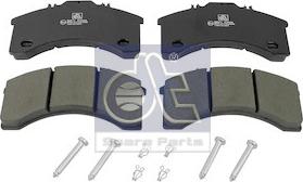 DT Spare Parts 7.92601 - Bremžu uzliku kompl., Disku bremzes www.autospares.lv