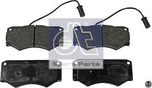 DT Spare Parts 7.92608 - Bremžu uzliku kompl., Disku bremzes www.autospares.lv