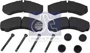 DT Spare Parts 7.92619 - Bremžu uzliku kompl., Disku bremzes www.autospares.lv