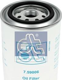 DT Spare Parts 7.59006 - Oil Filter www.autospares.lv