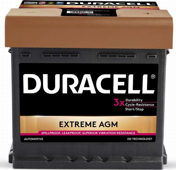 DURACELL 016550010801 - Startera akumulatoru baterija autospares.lv