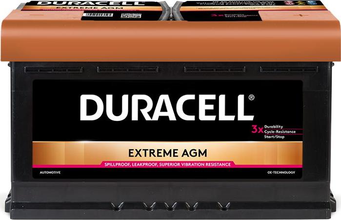 DURACELL 016580010801 - Стартерная аккумуляторная батарея, АКБ www.autospares.lv