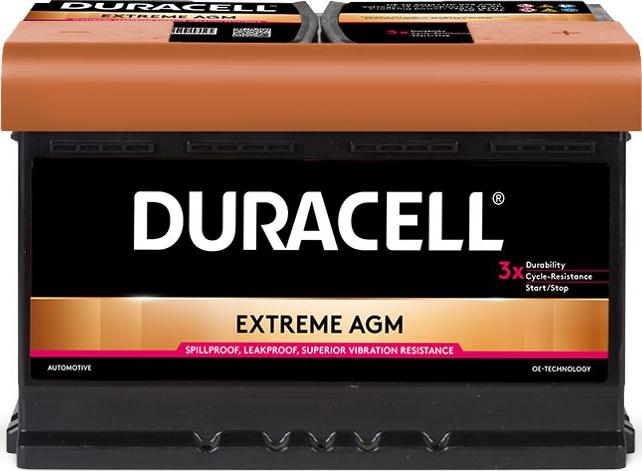 DURACELL 016570010801 - Startera akumulatoru baterija autospares.lv