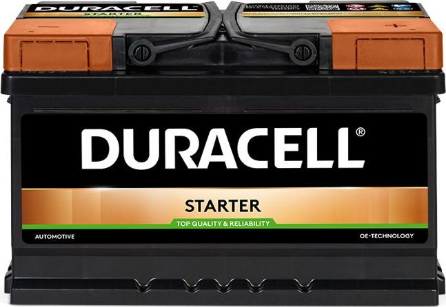 DURACELL 010570440801 - Starter Battery www.autospares.lv