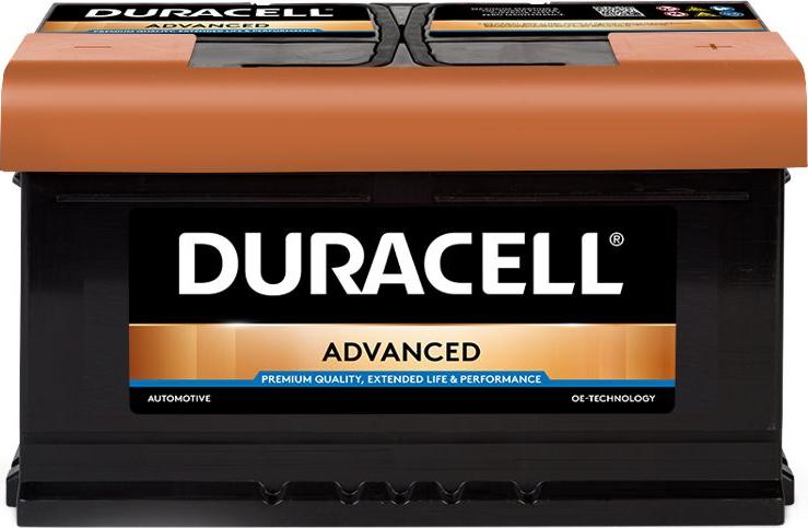 DURACELL 013580140801 - Стартерная аккумуляторная батарея, АКБ www.autospares.lv