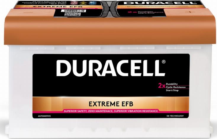 DURACELL 012585110801 - Starter Battery www.autospares.lv