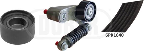 DÜRER 163001 - Поликлиновый ременный комплект www.autospares.lv