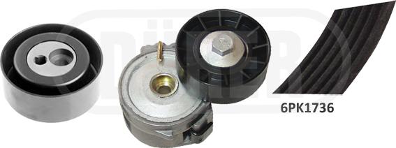 DÜRER 323003 - Поликлиновый ременный комплект www.autospares.lv