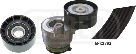 DÜRER 263003 - Поликлиновый ременный комплект www.autospares.lv