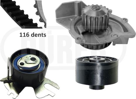 DÜRER PA121026 - Water Pump & Timing Belt Set www.autospares.lv