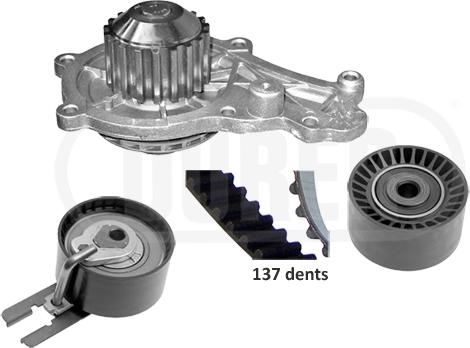 DÜRER PA221108 - Water Pump & Timing Belt Set www.autospares.lv