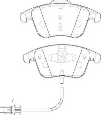 Duron DBP394045 - Тормозные колодки, дисковые, комплект www.autospares.lv